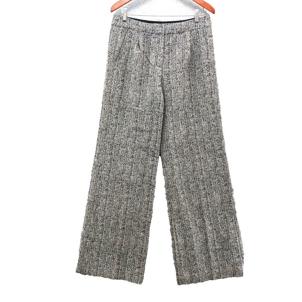 Derek‎ Lam Knit Dress Pants Womens 6 Wide Leg High Rise Business Career Teacher